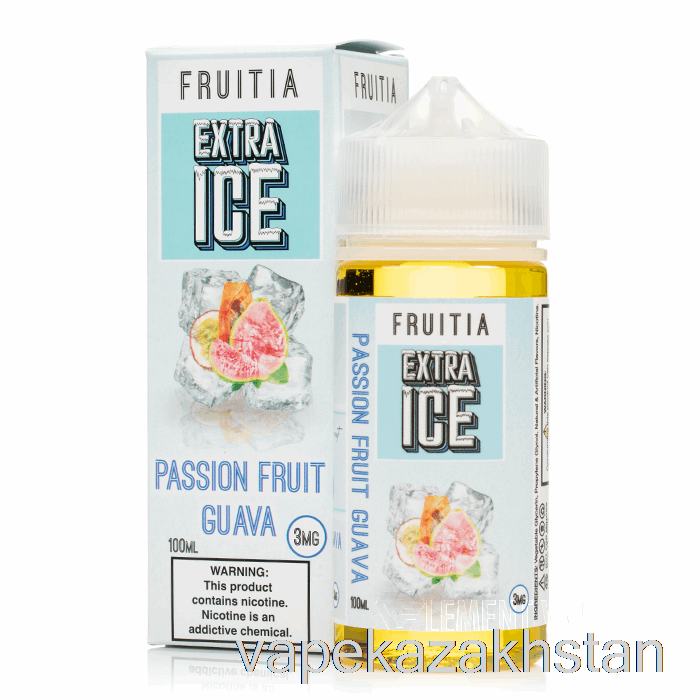 Vape Kazakhstan Passionfruit Guava - Extra Ice - Fruitia - 100mL 0mg